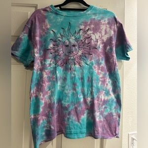 Urban outfitters blue and purple tie dye tee